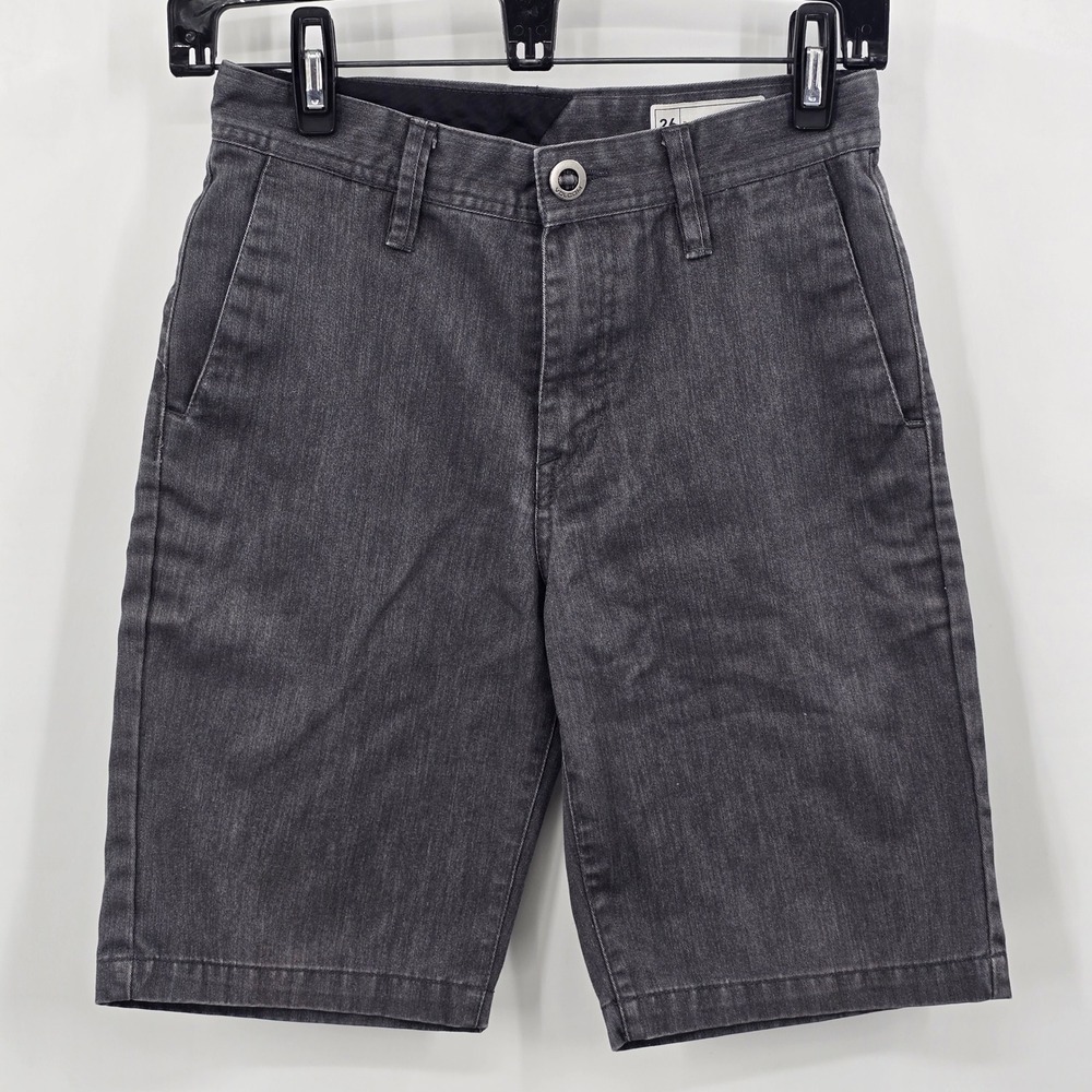 Volcom Shorts Teen Boy 26Frickin Modern Stretch Chino Shorts Charcoal‎ Gray